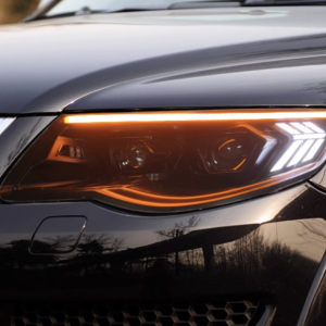 適用於07 08 09 10款老途銳大燈總成改裝LED透鏡日行燈流水方向燈