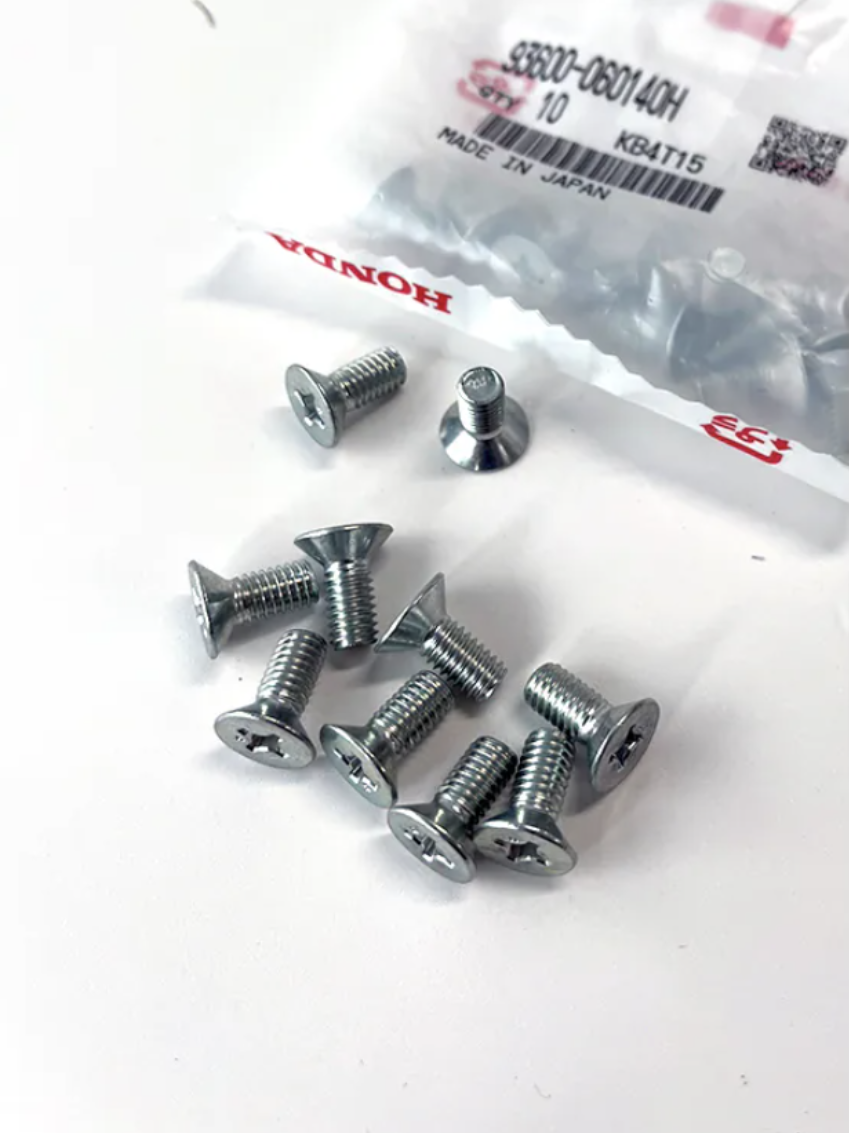 HONDA 原廠 平頭螺絲 碟盤平頭螺絲 6x14mm(10個)